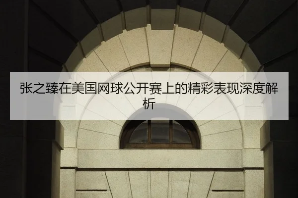 张之臻在美国网球公开赛上的精彩表现深度解析 | Kaiyun